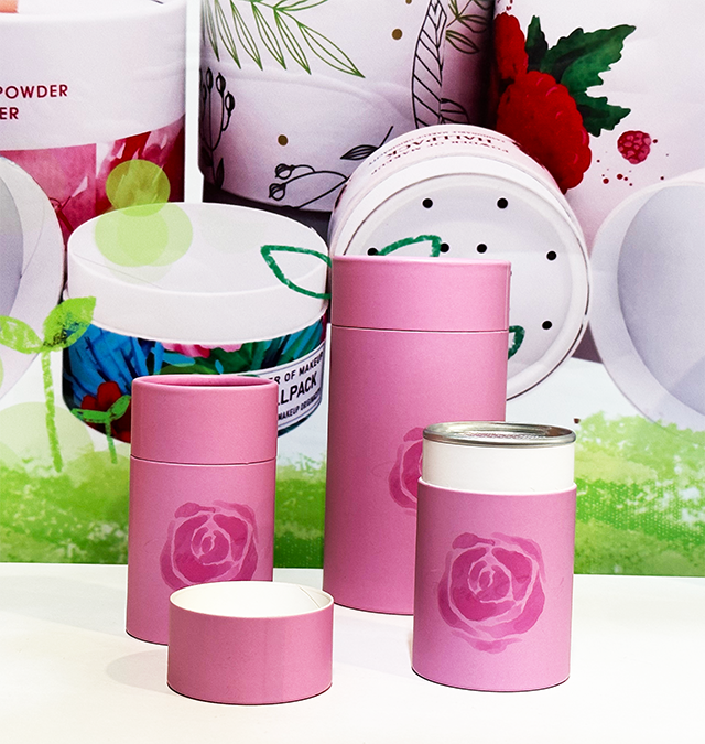 Hallpack biodegradable customized easy peel off package for coffee tea and chocolate paper cylinder packaging