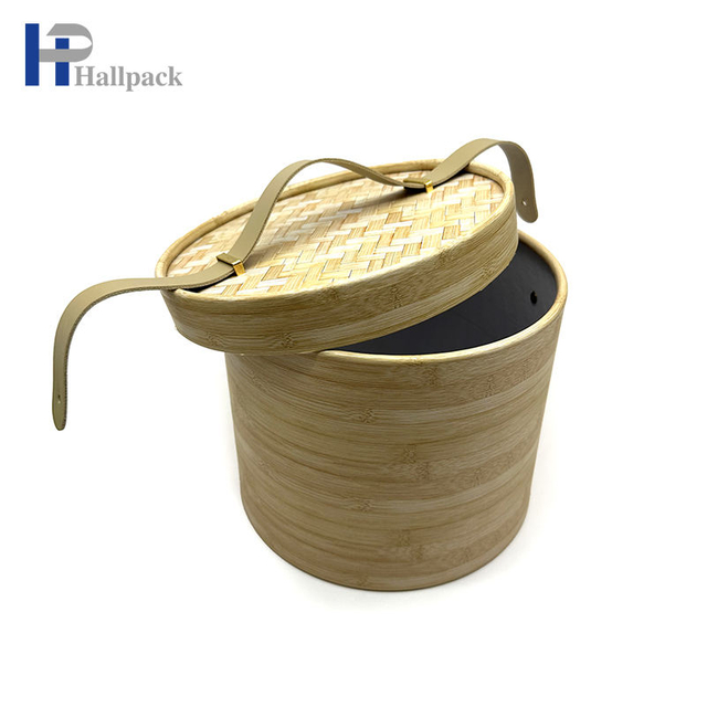 Paper Tube With Detachable Leather Hand Rope