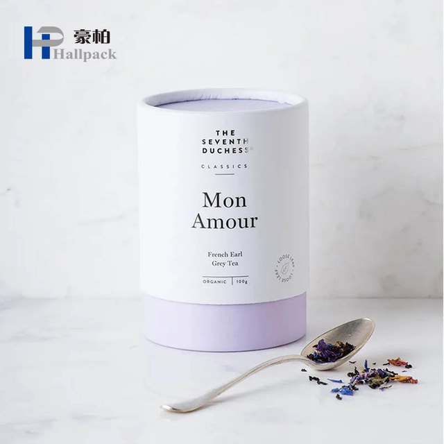 Firstsail Custom design loose tea bean round cylinder cardboard eco friendly food grade box food paper tube package