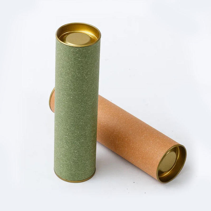 100ml Green Stock Special Paper-made packaging Round box with Iron Lids