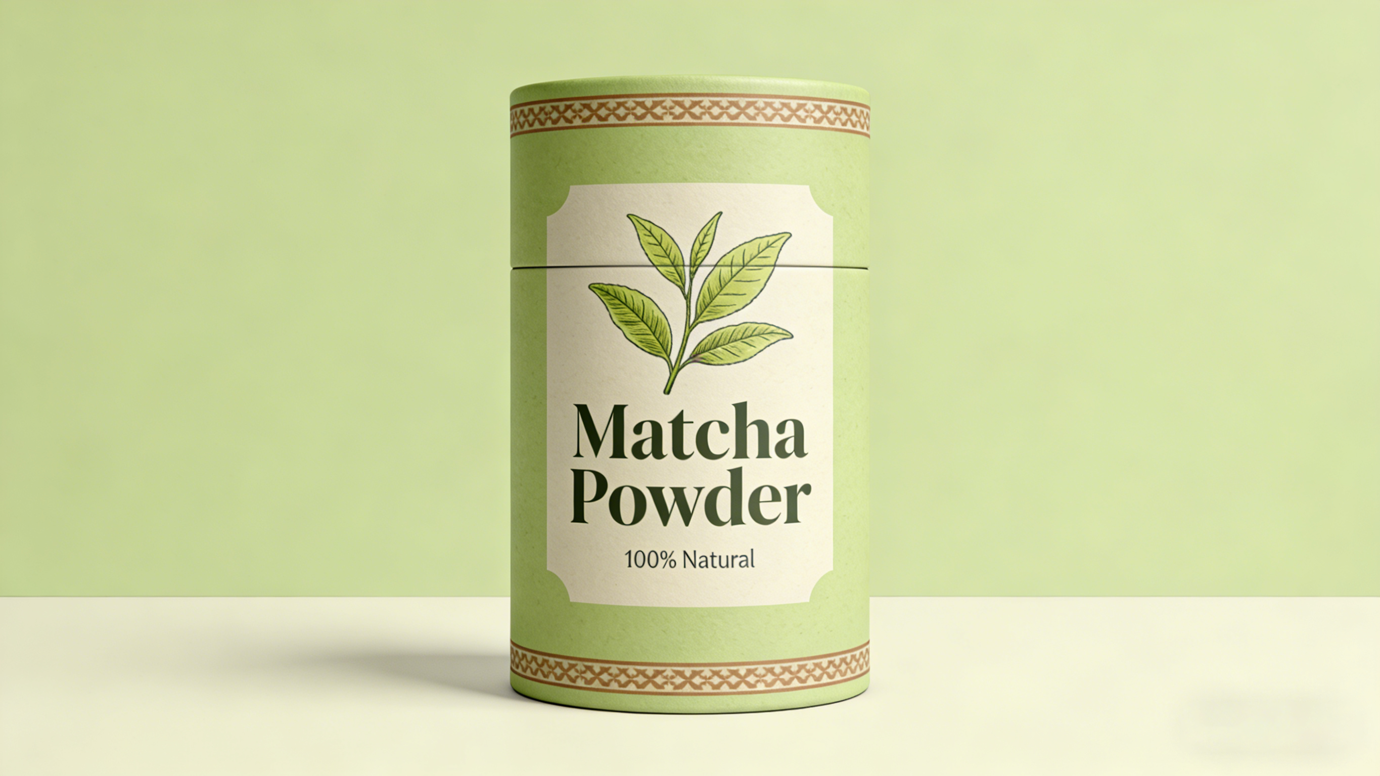 matcha powder packaging tube