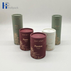Eco Friendly Recyclable Kraft Paper Candle tube Packaging Gold Print Paper round Tube Box for tea