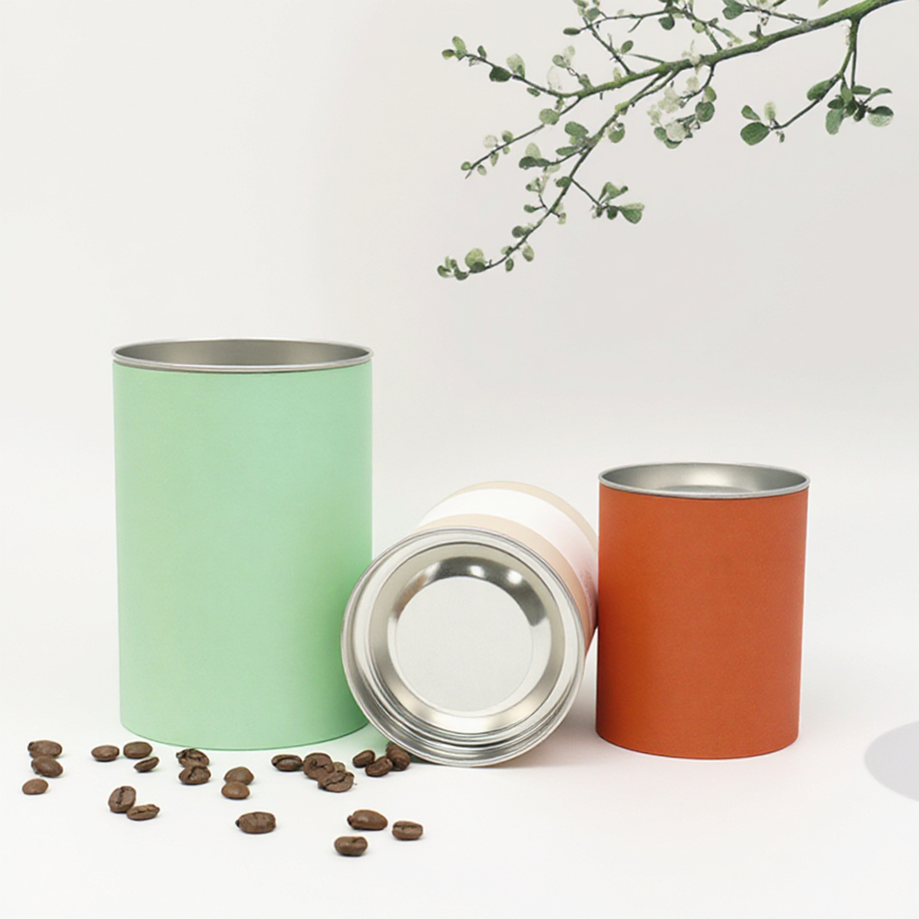 Food Grade Packaging Paper Tube For Loose Tea Paper Tea Containers With Lids