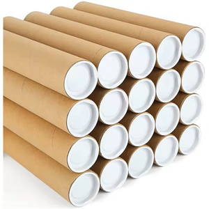 Biodegrdable Kraft Paperboard Mailing Paper Canisters Bulk Poster Tube Packaging