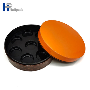 Round Color Paper Tube Cellophane Packaging Chocolate Paper Tube