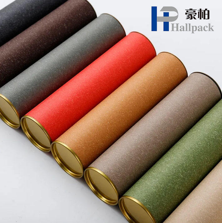 Factory customized metal cover Food grade Seasoning powder tea coffee pepper powder packaging box Paper tube