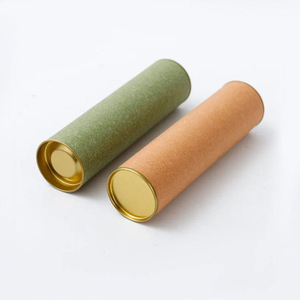 100ml Green Stock Special Paper-made packaging Round box with Iron Lids