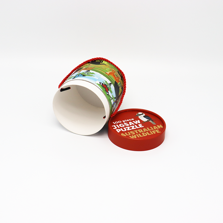 Custom Printing Gift & Craft Packaging Cardboard Cylinder Box Paper Tube Packaging For Children Toy Jigsaw Puzzle
