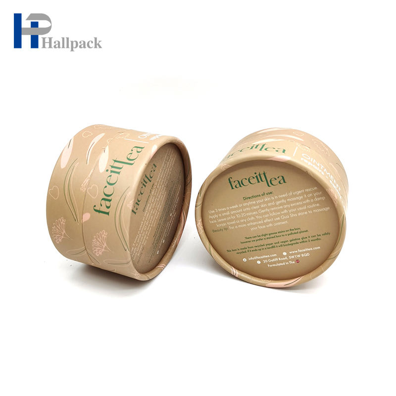 round Kraft with Embossing Synthetic Paperboard and Craft Paper for Cosmetic Cardboard Paper tube