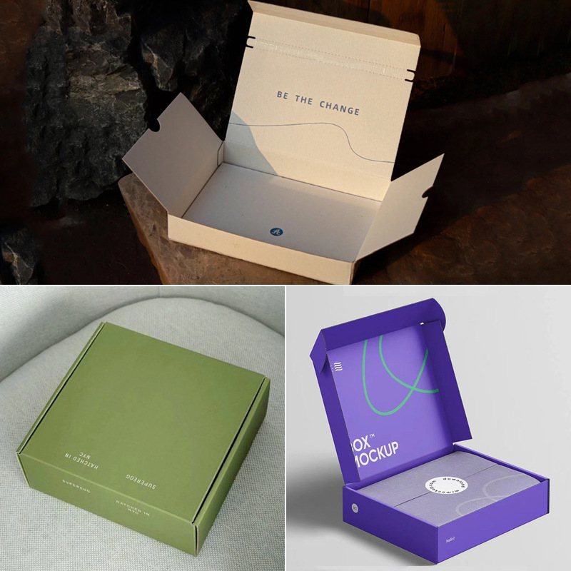 Use Digital Printed Square Cartons Corrugated Paper Folding Airplane Shipping Box