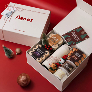 Custom Design Book-Shaped Packaging Christmas Gift Box For Chocolates Cookies Candy Gift