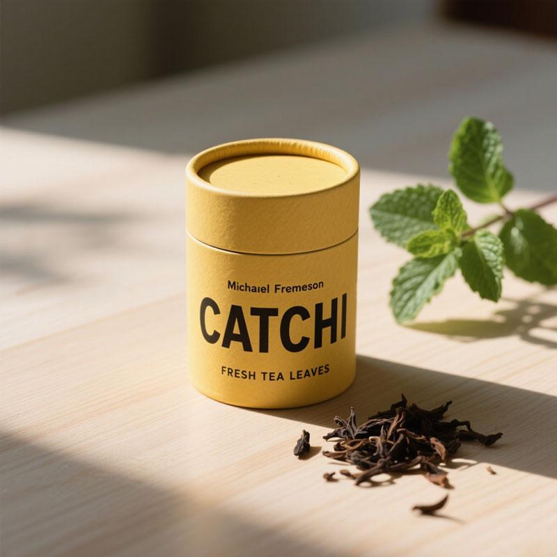 Biodegradable Paper Packaging Coffee Paper Canisters Wholesale Tea Tube Packaging