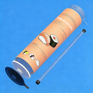 China Food Grade Paper Tube Suppliers Sushi Push-pop Paper Container