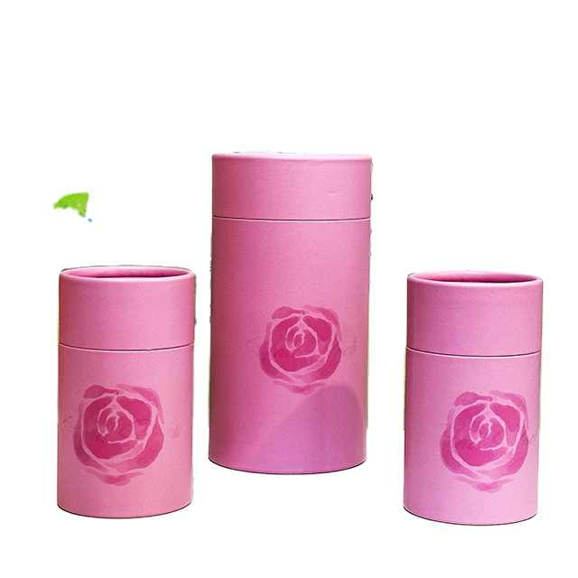 Hallpack biodegradable customized easy peel off package for coffee tea and chocolate paper cylinder packaging
