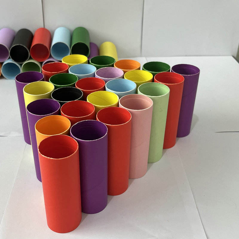2-Inch Designer Art Paper Cores Handcrafted DIY Recyclable Colored Paper Tubes 54mm