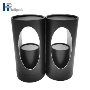 Flat Paper Tube Perfume Packaging Clear Window Paper Tube Package