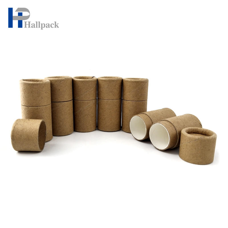 High Quality 0.3oz Recycled Paper Lotion bar 10ml lip balm push up tube lotion bar paper packaging