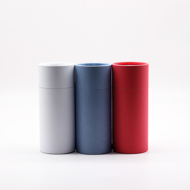 100% Recycled Material craft paper tube Custom Handmade Soy Wax Luxury Candle Glass Jar paper core tube tea packaging