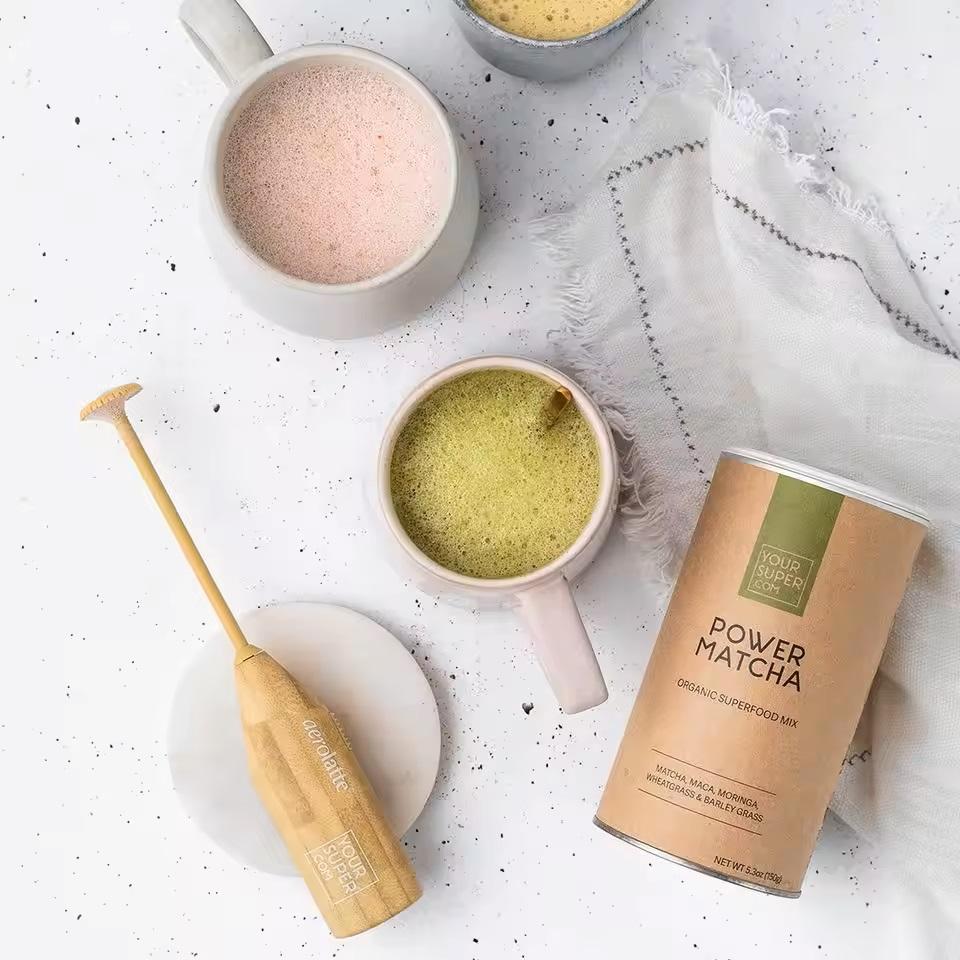 Biodegradable Eco Friendly Powder Container Tea Coffee Bean Oats Paper Cylinder Round Tube For Food Packaging