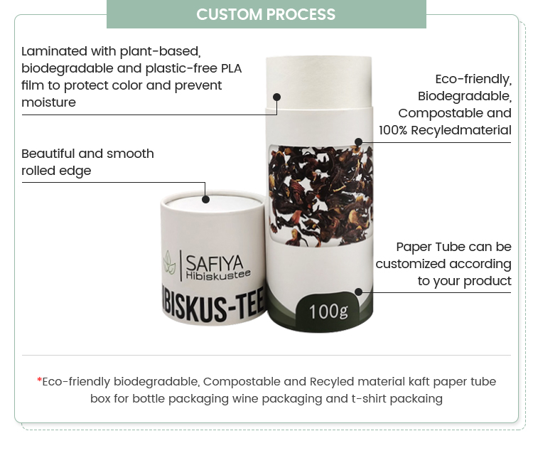 Wholesale Custom Logo Tea Tube
