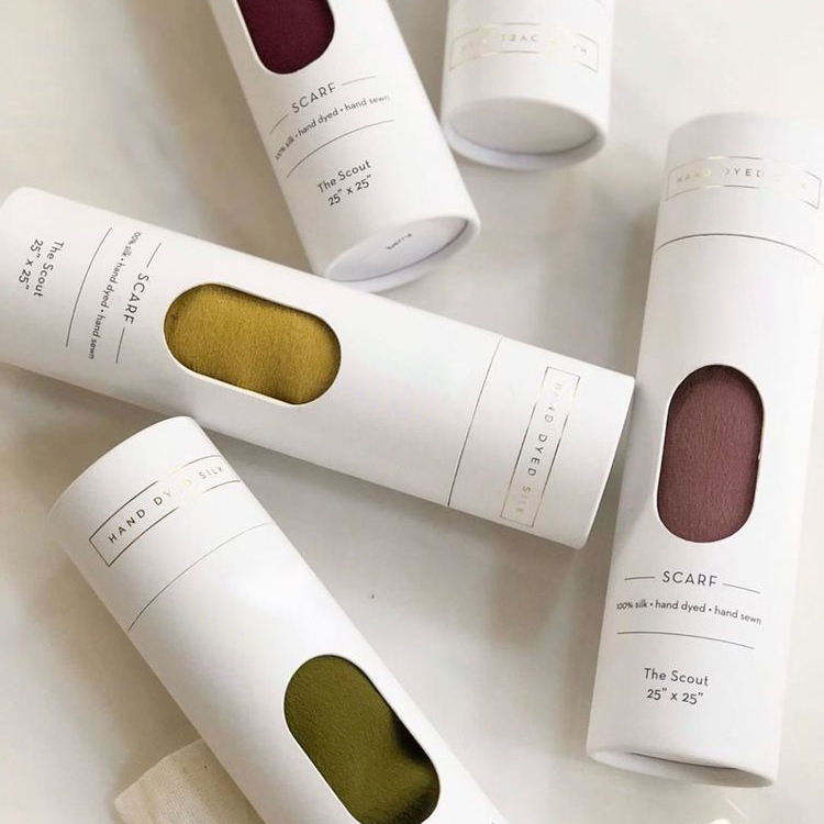 Perfume Bottle Packaging Printing Craft Paper Tube PET Lip Paper Tube