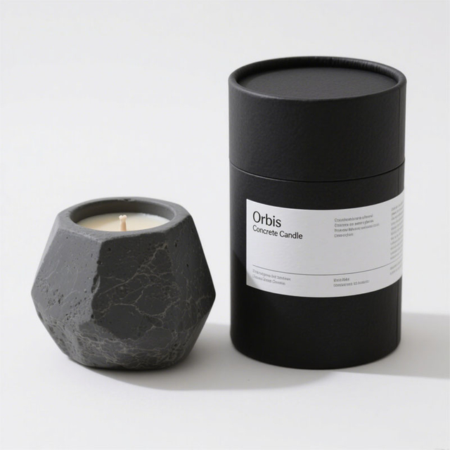 Biodegradable Custom Design Paper Cylinder Cosmetic Packaging for Candle Cans