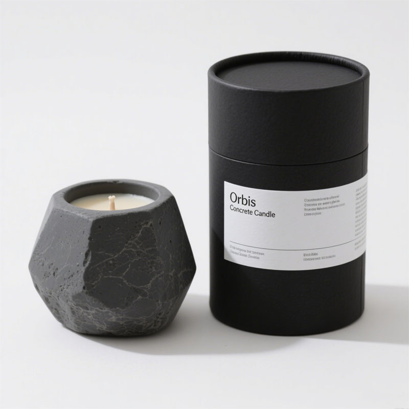 Biodegradable Custom Design Paper Cylinder Cosmetic Packaging for Candle Cans