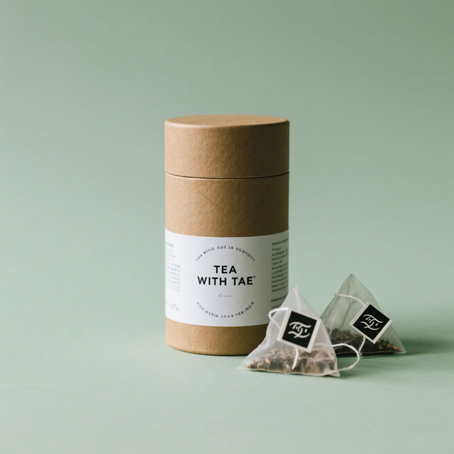 Recyclable Custom Logo Design Paper Tube Packaging for Tea Bag