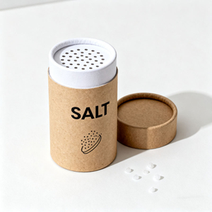 Biodegradable Paper Packaging Food Grade Paper Tube Packaging for Salt with Salt