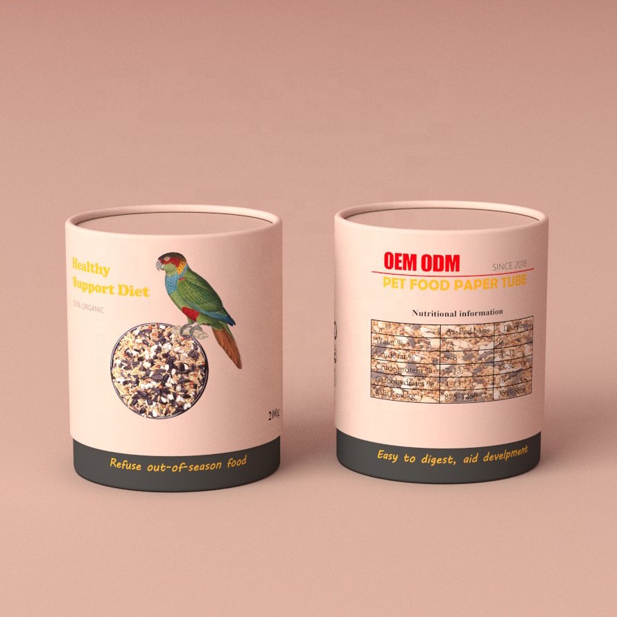 paper tube packaging with food grade foil