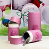 Hallpack biodegradable customized easy peel off package for coffee tea and chocolate paper cylinder packaging