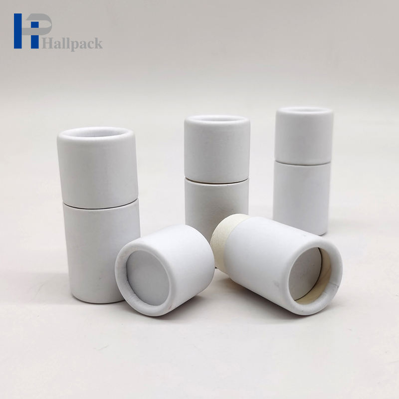 1oz Spot Goods Cylinder Cosmetic Packaging Core Pull up Paper Tube Made Cardboard Kraft Craft Paper Lotion bar packaging
