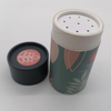 Customized New Design Paper Tube With Sifter Compact Powder Case Packaging black kraft tube for shampoo