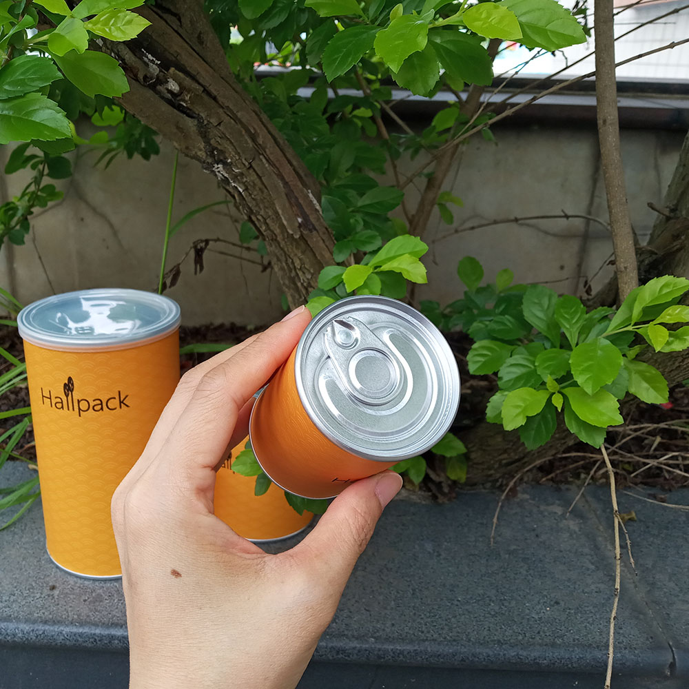 paper tube packaging with food grade foil