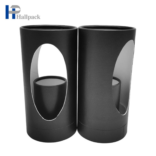 Lip Blam Paper Tube Window Paper Tube Plain Black Cardboard Paper Tube
