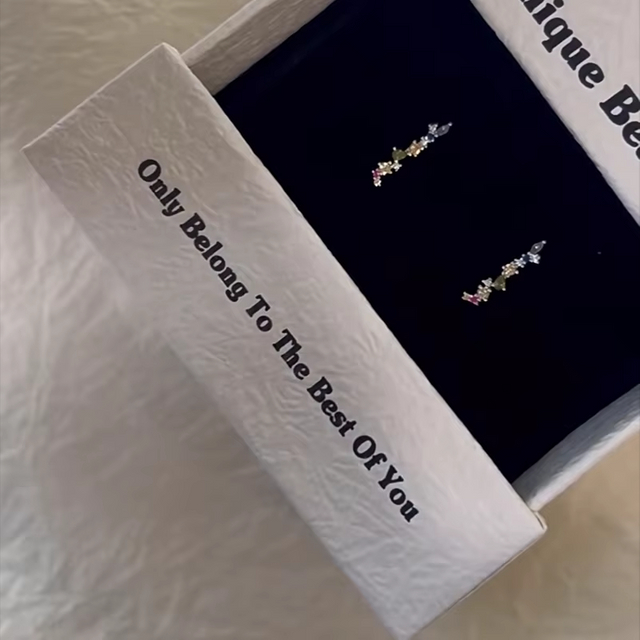 Rigid Pull Out Sleeve Sliding Drawer Gift Packaging with Drawer Jewelry Box for Earrings Rings