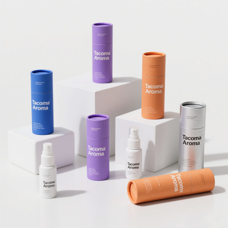 Eco-friendly Custom Design Paper Tube Packaging for Perfume Bottle