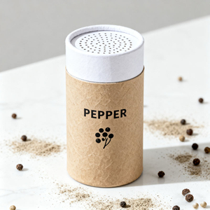 Recyclable Food Grade Paper Tube Packaging Sieve Tube Packaging for Powder