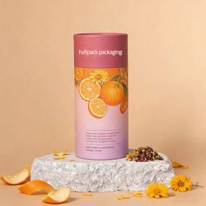 China Food Grade Paper Tube Suppliers Round Cylinder Cardboard Tea Canister