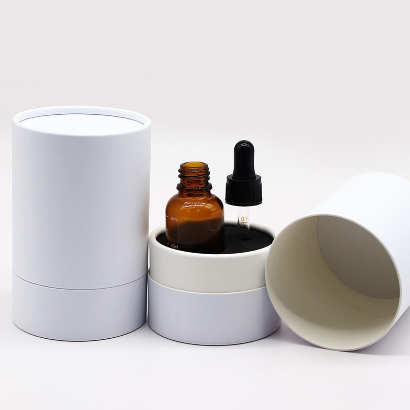 Luxury Wholesale 30ml/50ml/80ml candle/perfume/cosmetic packaging box paper tube for essential oil