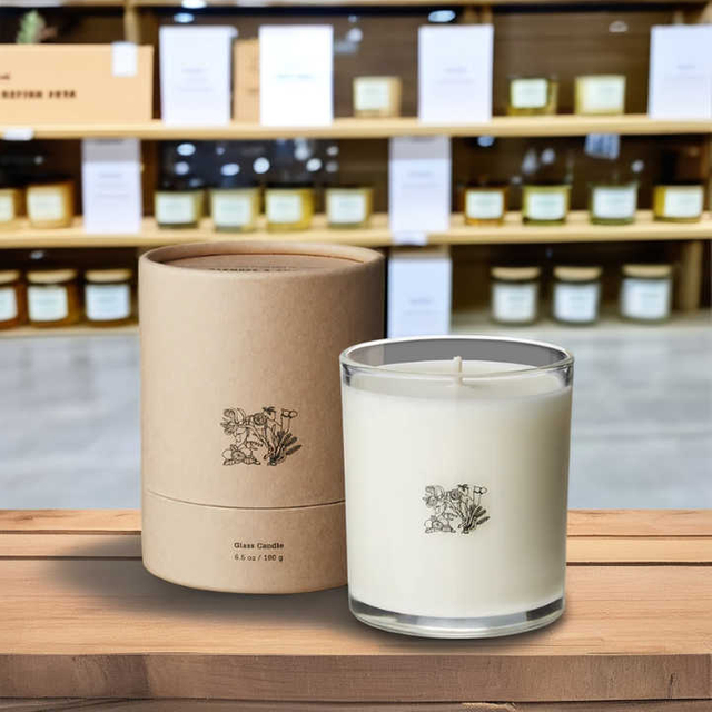 Custom Printing Biodegradable Cylinder Food candle Paper Cardboard Loose Tea Package Premium Tea Canister Tube Box Packaging