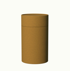 Brown stock Cylinder Cardboard Paper Tube for Coffee Beverage Juice Champagne and Tequila Packaging Durable and Strong