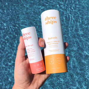 Design Cylinder Box Cosmetic Essential oils Skincare bottle Cardboard Round custom Paper tube Packaging box for loose power