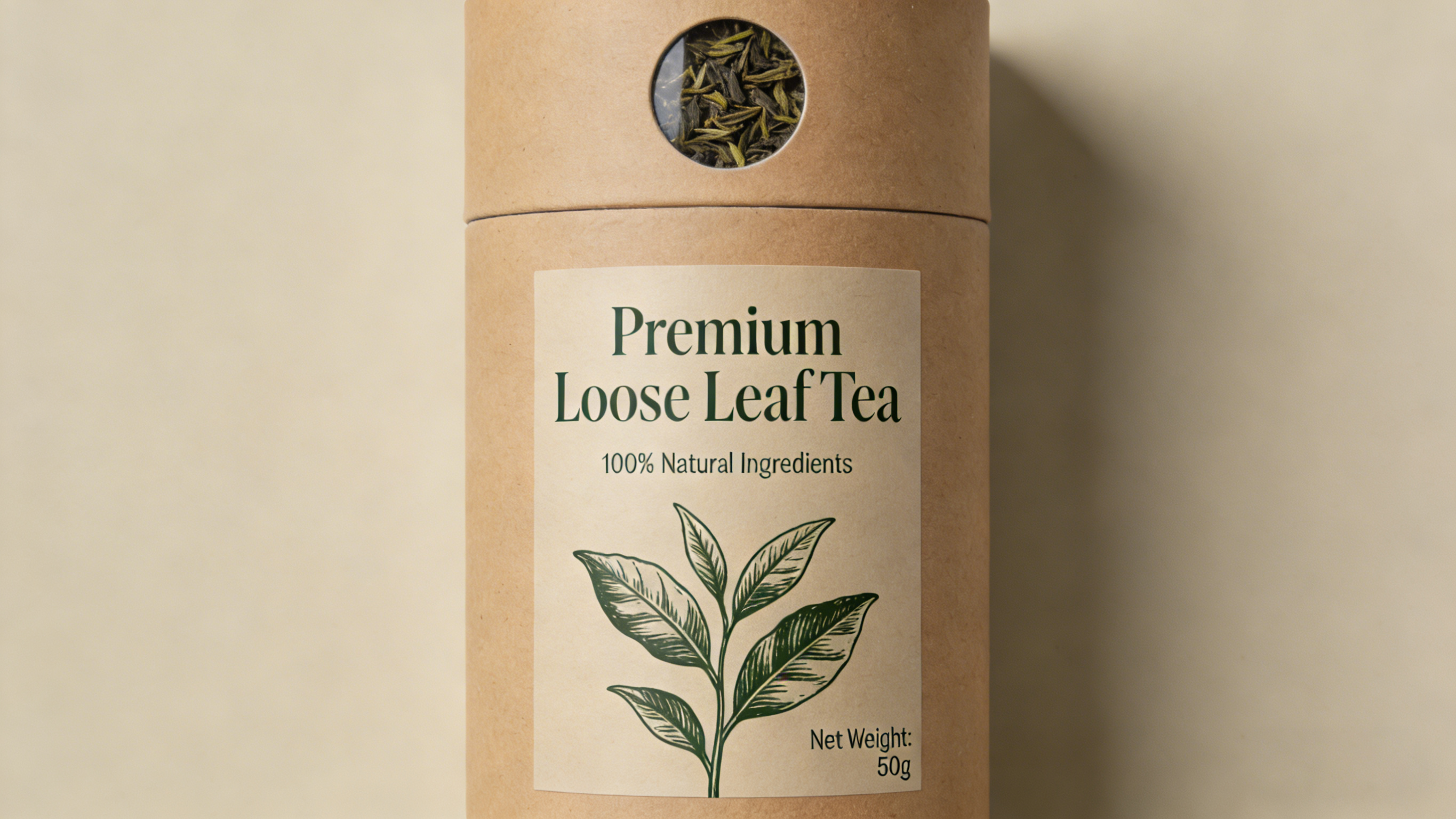 tea cylinder packaging