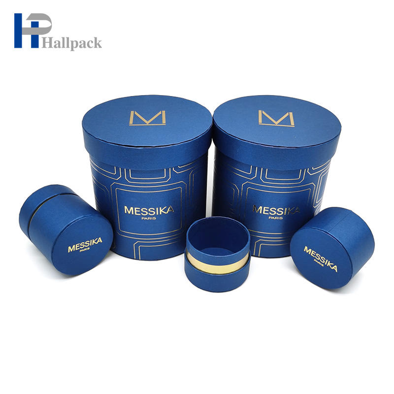 Wholesale Kraft Round Paper Core Flat Edge Lid Round Paper Tube