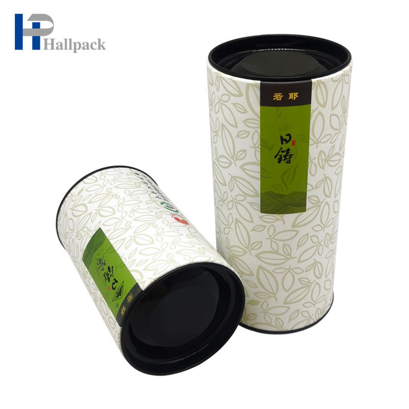 Cardboard Paper Tube Food Canning Paper Tube With Metal Lid