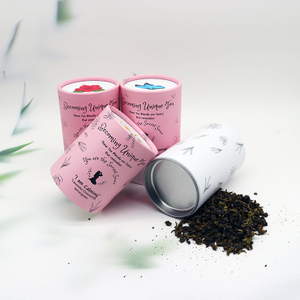 Recyclable Customized Cardboard Tea Tube Packaging for Tea For Tea Coffee Beans