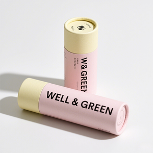 Recyclable Material Custom Printed Paper Tubes Deodorant Lipstick Lip Balm Paper Tube Packaging