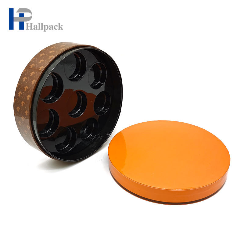 Round Color Paper Tube Cellophane Packaging Chocolate Paper Tube