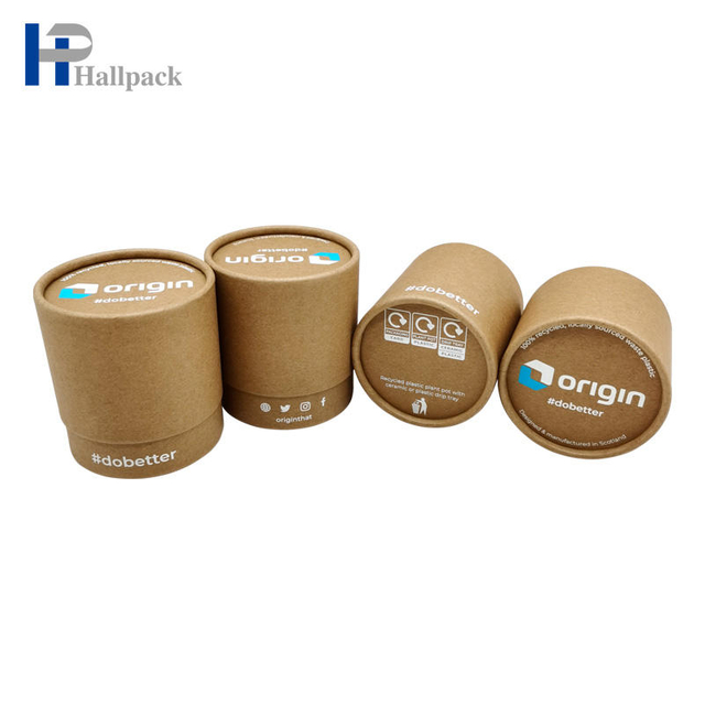 Recycled Cylindrical Cosmetic Paper Core Floral Packaging Box Paper Tube